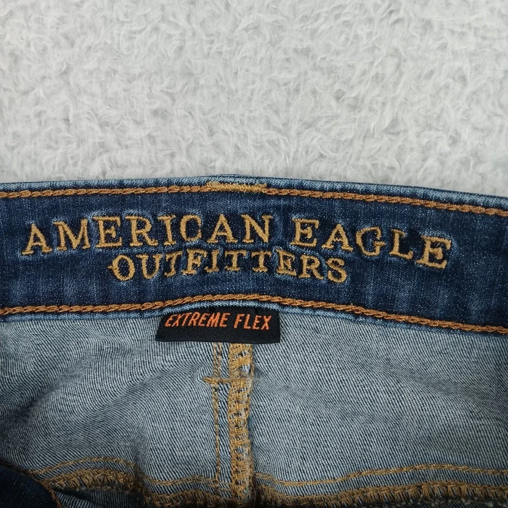 American Eagle Slim Straight Extreme Flex Men‎ 28x28 Blue Dark Wash Jeans